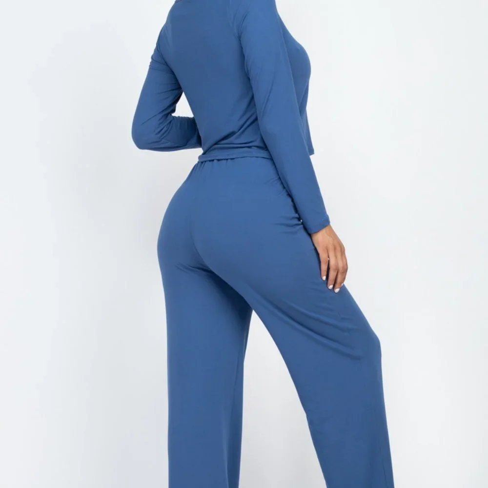 Loose Fit Long Sleeve Top & Pants Set. Capella Apparel - Picture 5 of 6